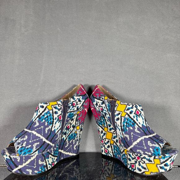 Steve Madden P-Rylan Wedge Heel Multicolor Women’s Size 7 US - Picture 6 of 9